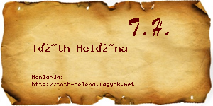 Tóth Heléna névjegykártya