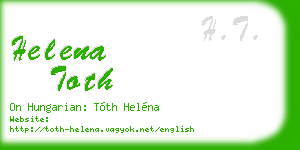 helena toth business card
