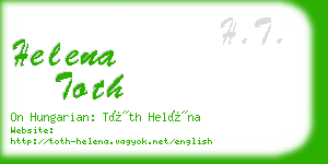 helena toth business card